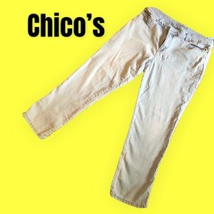 Chico’s platinum denim jeans in size 10